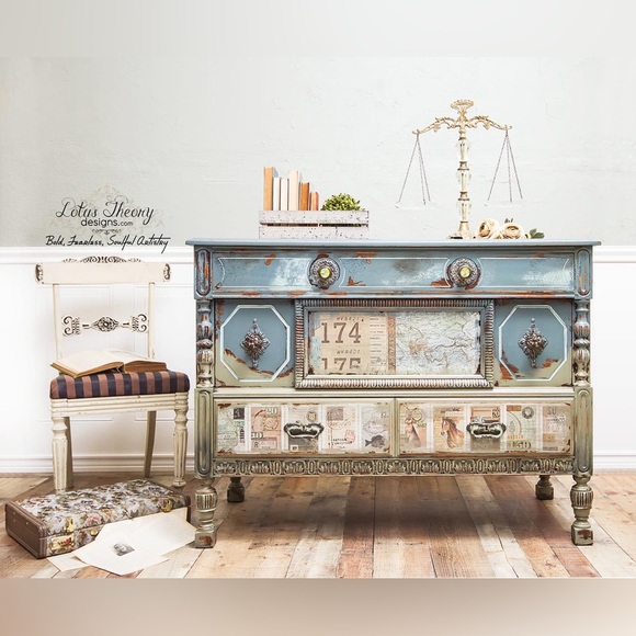 Redesign Decor Transfer EPHEMERA COLLECTION ~ RARE ~ (retired) 22” x 30” - Picture 2 of 5